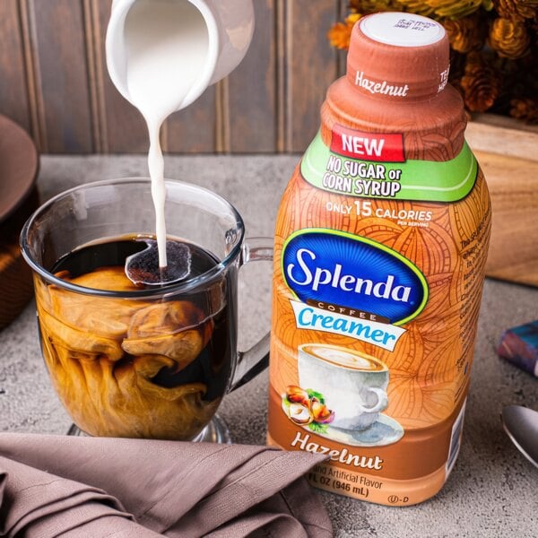 Splenda 32 fl. oz. Sugar-Free Hazelnut Coffee Creamer - 6/Case