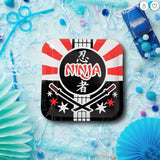 8 Count Ninja Warrior Samurai Swords Paper Plates 9 Inch Square Dinner Plates