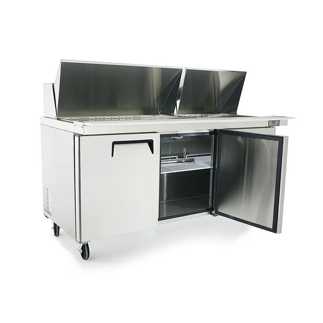 Atosa MSF8308GR Mega-Top Three Door Sandwich Prep Table 72-11/16"W, 21.13 Cu. Ft.