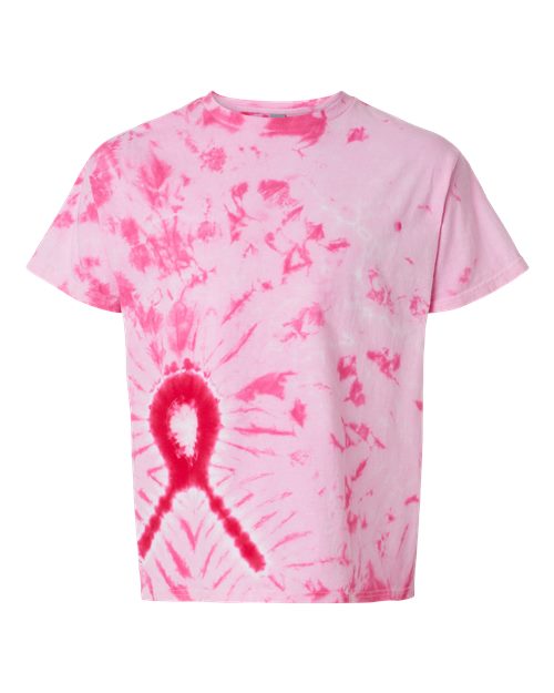 Awareness Ribbon Tie-Dyed T-Shirt