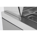 Atosa MSF8308GR Mega-Top Three Door Sandwich Prep Table 72-11/16"W, 21.13 Cu. Ft.