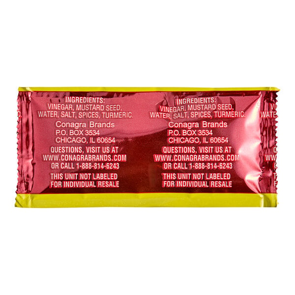 Gulden's Spicy Brown Mustard Portion Packet 0.32 oz. - 500/Case