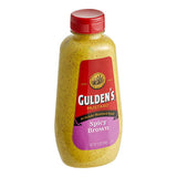 Gulden's Spicy Brown Mustard Squeeze Bottle 12 oz. - 12/Case