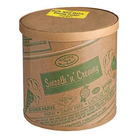 Klein's Real Kosher Vegan Vanilla Fudge Ice Cream 3 Gallon