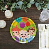 8 Count CoComelon Paper Dessert Plates 7" Colorful Kids Birthday Supplies & Celebrations
