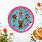 8 Count L.O.L. Surprise Party Paper Dessert Plates Disposable Tableware for Kids Birthday