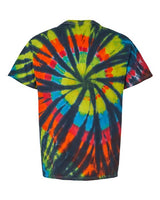 Rainbow Cut-Spiral Tie-Dyed T-Shirt