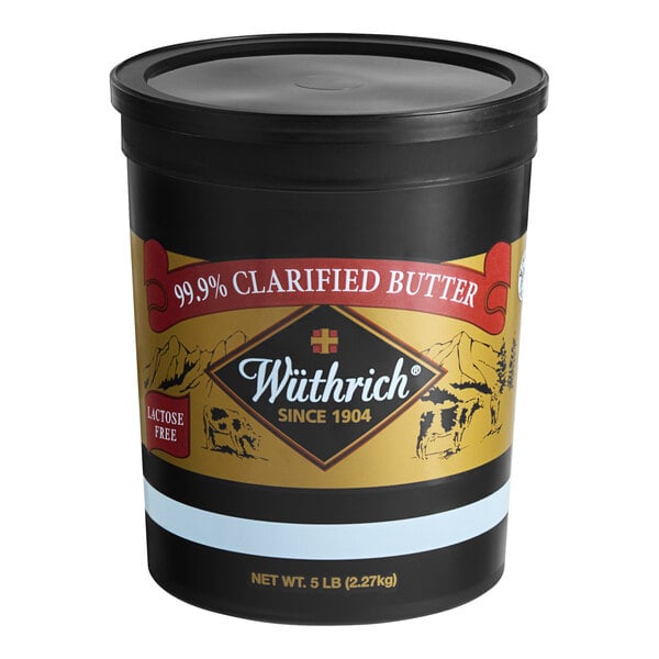 Wuthrich 5 Lb. 99.9% Clarified Butter - 4/Case