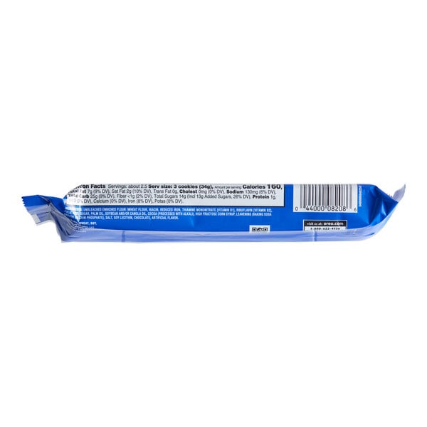 Nabisco Oreo King Size Cookie Snack Pack 8-Count (3.22 oz.) - 24/Case