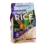 Lotus Foods Regenerative Organic Long Grain Brown Basmati Rice 30 oz. - 6/Case