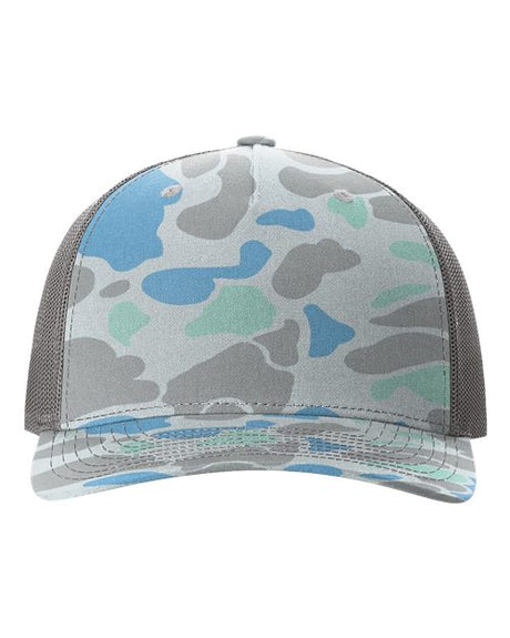 Richardson seven-panel mesh trucker cap for casual wear