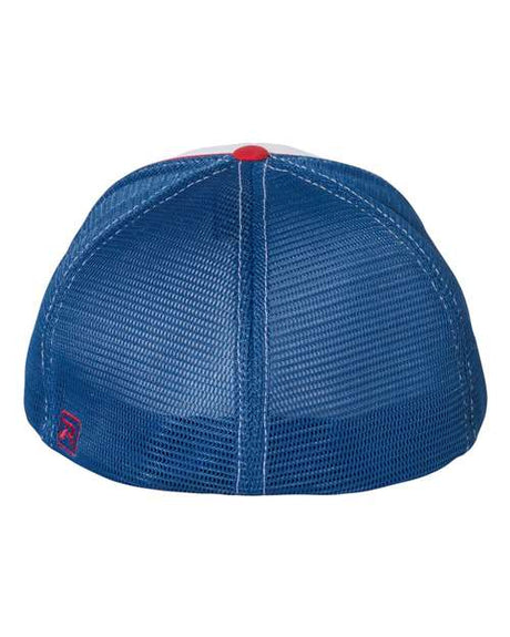Richardson five-panel trucker rope cap with mesh back