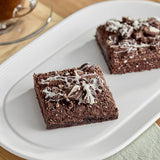 David's Cookies Pre-Cut Oreo Brownie 4 oz. - 48/Case
