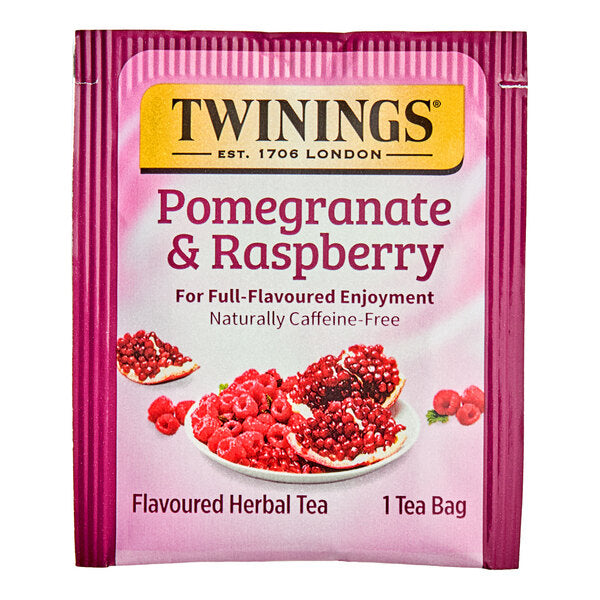 Twinings Pomegranate & Raspberry Herbal Tea Bags - 120/Case