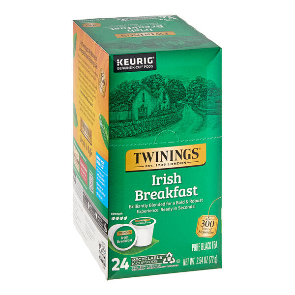 Twinings Irish Breakfast Tea Single Serve Keurig® K-Cup® Pods - 96/Case