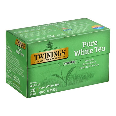 Twinings Pure White Tea Bags - 20/Box