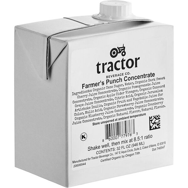Tractor Beverage Co. Farmer's Punch Beverage 8.5:1 Concentrate 32 fl. oz.