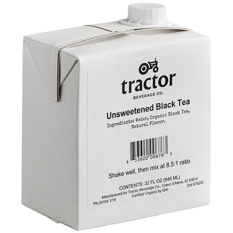 Tractor Beverage Co. Organic Unsweet Tea Beverage 8.5:1 Concentrate 32 fl. oz.