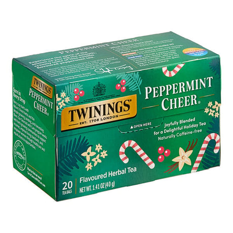 Twinings Peppermint Cheer Herbal Tea Bags - 20/Box