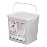 Les Vergers Boiron Sweetened Red Raspberry Puree 22 lb. Bucket