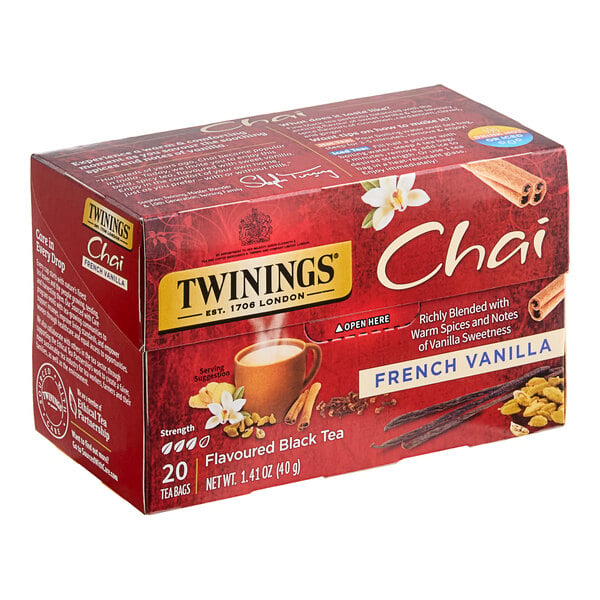 Twinings French Vanilla Chai Tea Bags - 20/Box