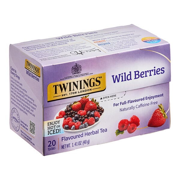 Twinings Wild Berries Herbal Tea Bags - 120/Case
