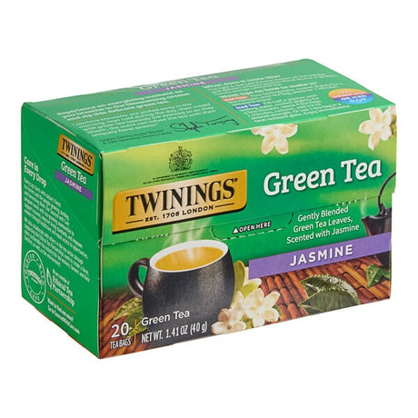 Twinings Green Tea with Jasmine Tea Bags - 20/Box