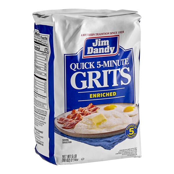 Jim Dandy Quick 5-Minute Grits 5 lb. - 8/Case