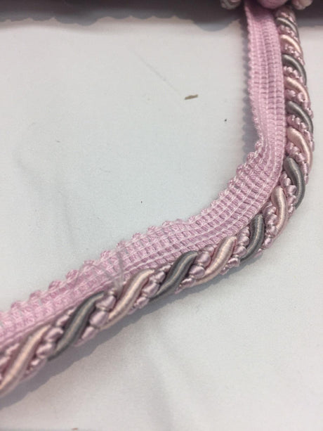 Lavander Trim Rope With Gimp Upholstery Trim - Lavender With Beige, 3/4" Width (10 Yards)