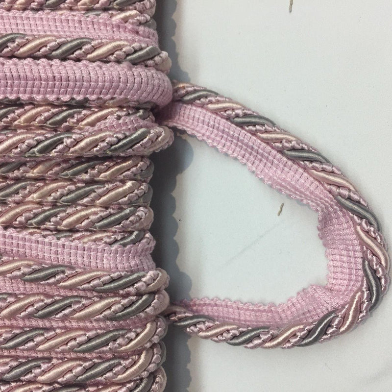 Lavander Trim Rope With Gimp Upholstery Trim - Lavender With Beige, 3/4" Width (10 Yards)