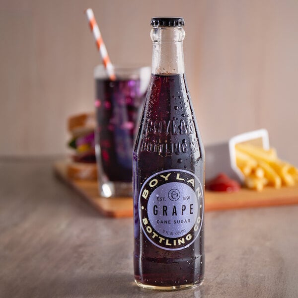 Boylan Bottling Co. Grape Soda 12 fl. oz. - 24/Case