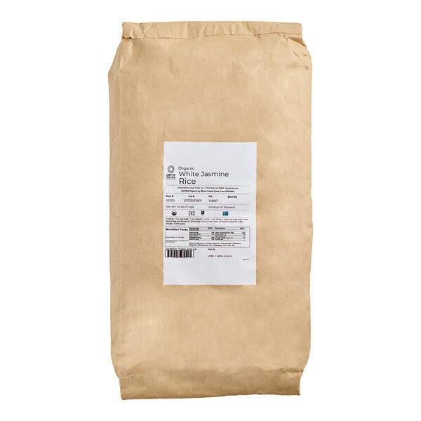 Lotus Foods Organic Long Grain White Jasmine Rice 25 lb.