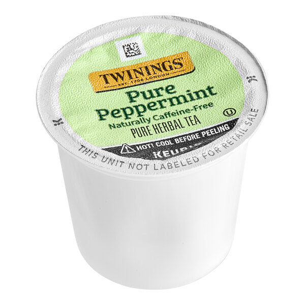 Twinings Pure Peppermint Herbal Tea Single Serve Keurig® K-Cup® Pods - 24/Box