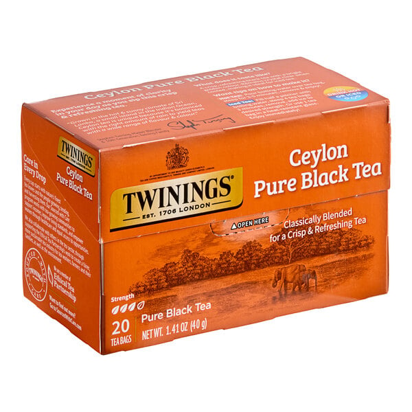 Twinings Ceylon Pure Black Tea Bags - 120/Case