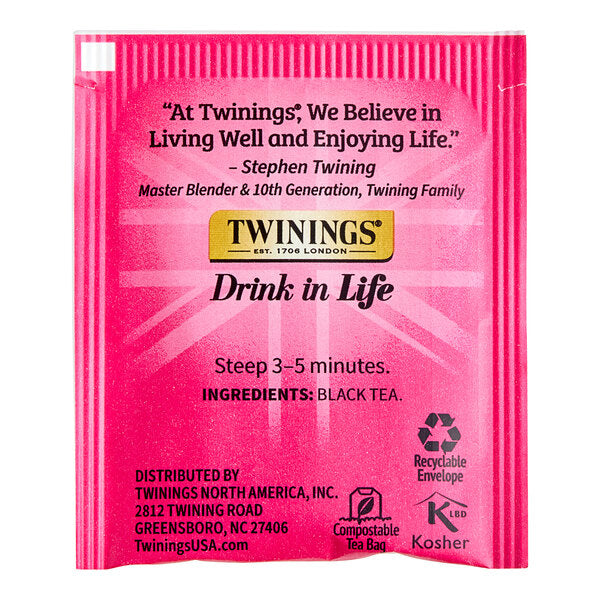 Twinings English Afternoon Tea Bags - 20/Box