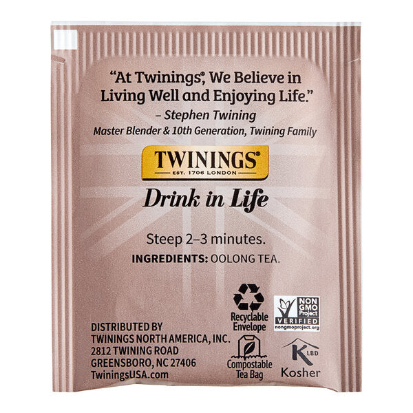 Twinings Pure Oolong Tea Bags - 120/Case