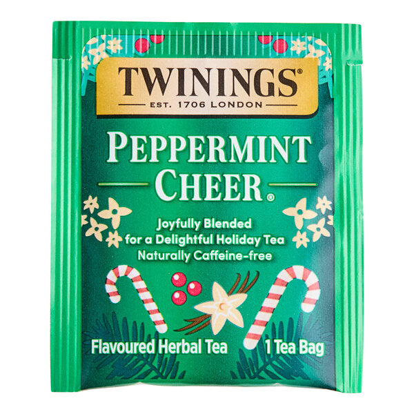 Twinings Peppermint Cheer Herbal Tea Bags - 20/Box