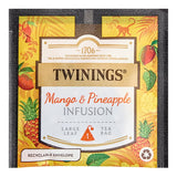 Twinings Mango & Pineapple Infusion Large Leaf Pyramid Tea Sachets - 100/Case