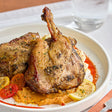 Maple Leaf Farms All-Natural 2-Count Fully Cooked Bone-In Duck Leg Confit 10 oz. - 12/Case