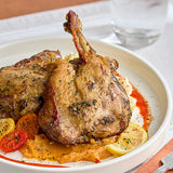 Maple Leaf Farms All-Natural 2-Count Fully Cooked Bone-In Duck Leg Confit 10 oz. - 12/Case