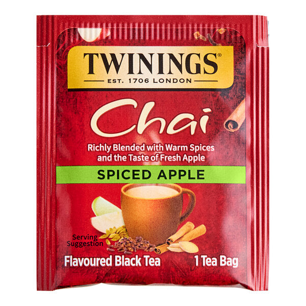 Twinings Spiced Apple Chai Tea Bags - 120/Case