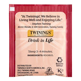 Twinings Pure Rooibos Herbal Tea Bags - 120/Case