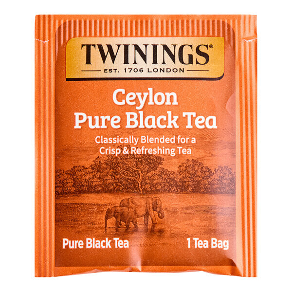 Twinings Ceylon Pure Black Tea Bags - 120/Case
