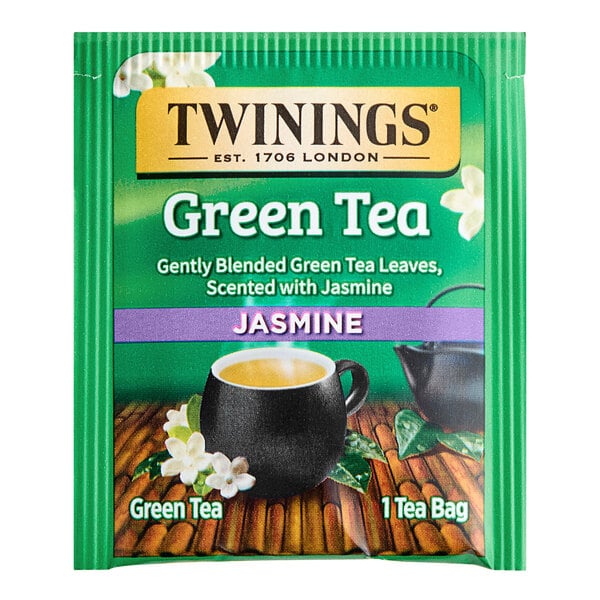 Twinings Green Tea with Jasmine Tea Bags - 20/Box