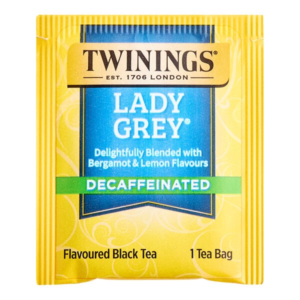Twinings Lady Grey Decaffeinated Tea Bags - 120/Case