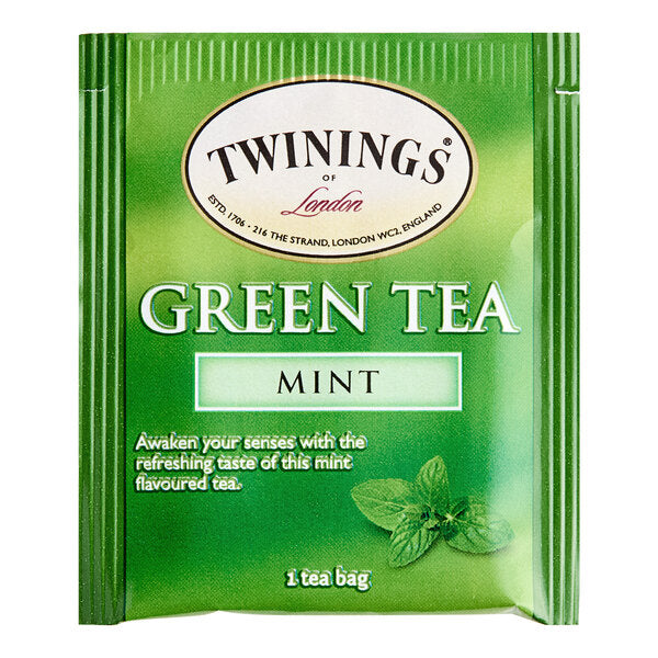 Twinings Green Tea with Mint Tea Bags - 120/Case