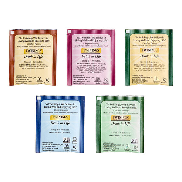Twinings Assorted Herbal Tea Bags - 20/Box