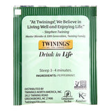 Twinings Pure Peppermint Herbal Tea Bags - 100/Box