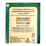 Twinings Lemon & Ginger Herbal Tea Bags - 100/Box