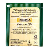 Twinings Lemon & Ginger Herbal Tea Bags - 400/Case